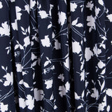 Crêpe Floral Maxi Bleu Nuit - Ribes y Casals