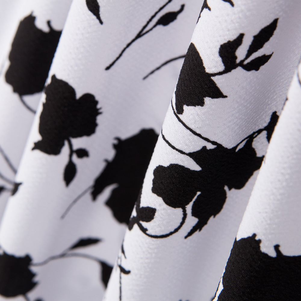 Crêpe Floral Maxi Blanc - Ribes y Casals