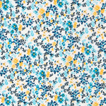 Crêpe Floral Tropical Bleu - Ribes y Casals