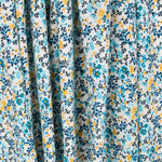 Crêpe Floral Tropical Bleu - Ribes y Casals