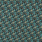 Crêpe Floral Tropical Turquoise - Ribes y Casals