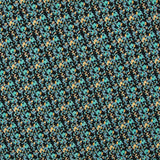 Crêpe Floral Tropical Turquoise - Ribes y Casals