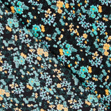 Crêpe Floral Tropical Turquoise - Ribes y Casals