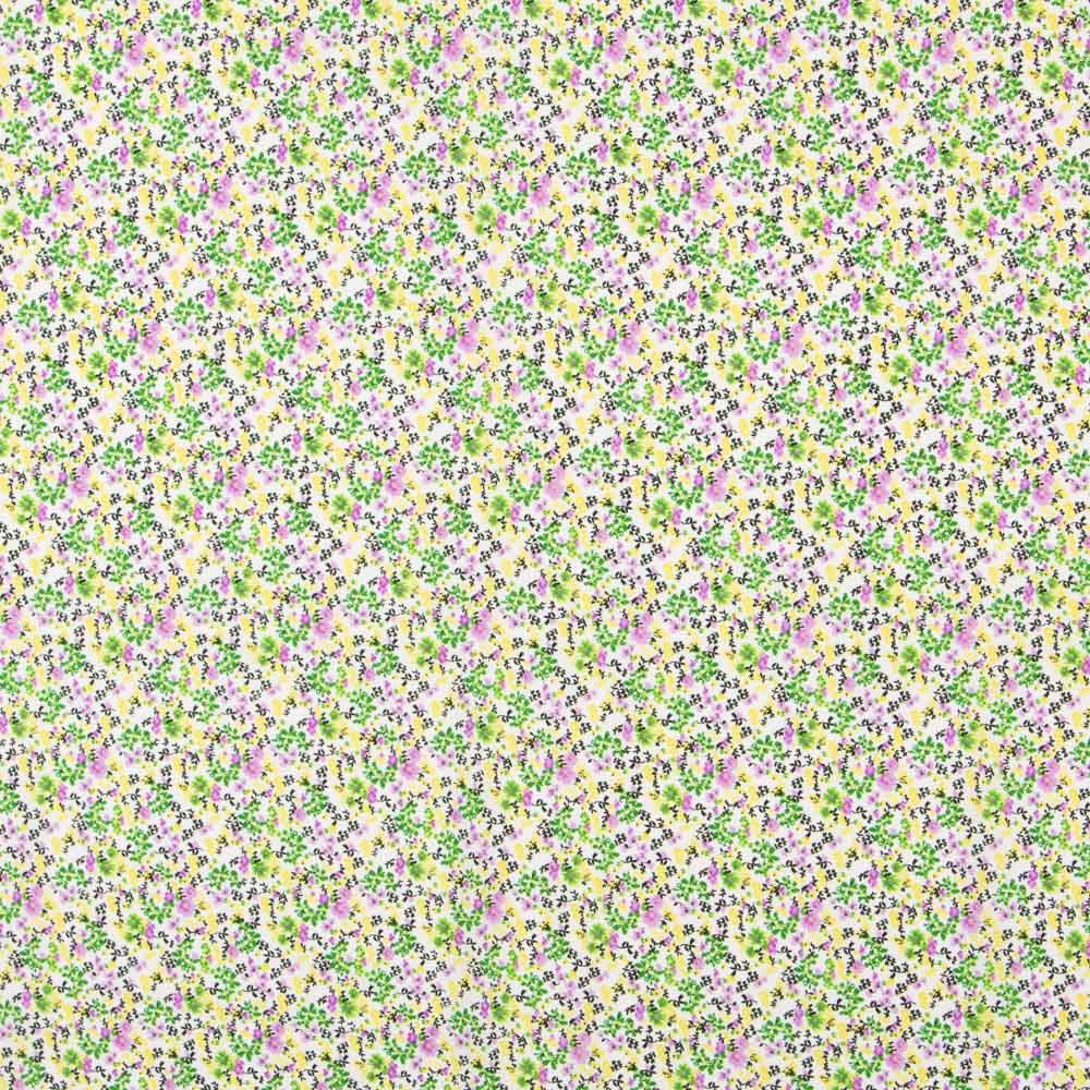 Crêpe Floral Tropical Vert - Ribes y Casals