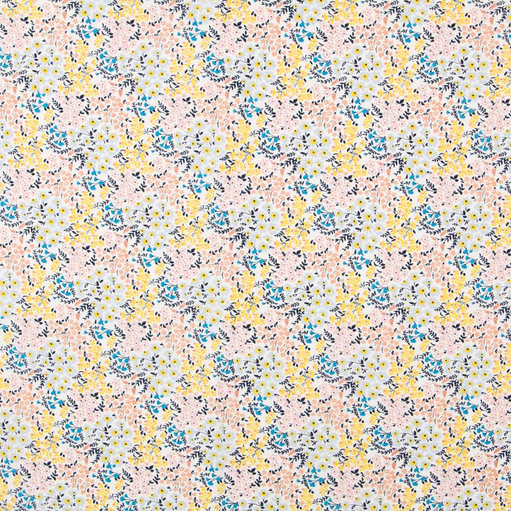 Crêpe Fleurs Forêt Blanc - Ribes y Casals