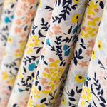 Crêpe Fleurs Forêt Blanc - Ribes y Casals