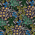 Crêpe Fleurs Forêt Noir - Ribes y Casals