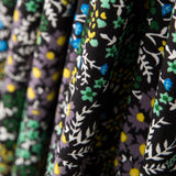 Crêpe Fleurs Forêt Noir - Ribes y Casals