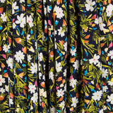 Crêpe Fleurs Sauvages Bleu Marine - Ribes y Casals