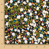 Crêpe Fleurs Sauvages Bleu Marine - Ribes y Casals