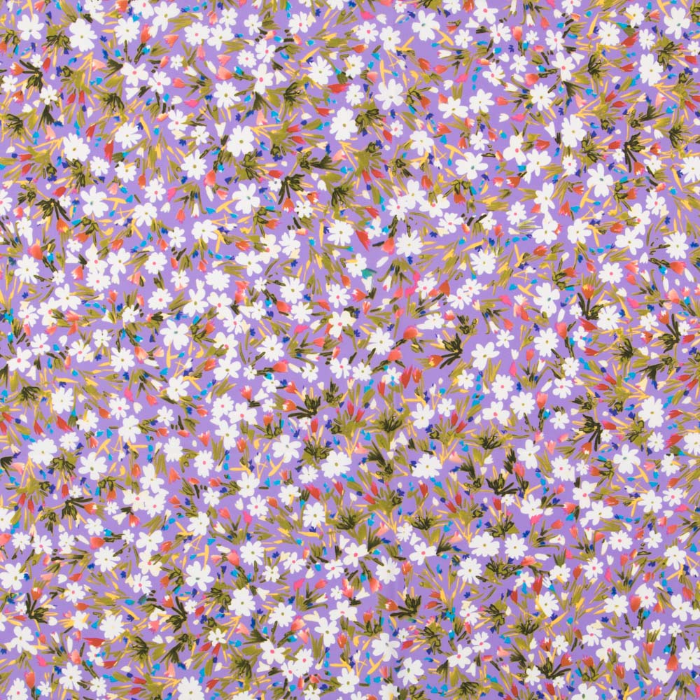 Crêpe Fleurs Sauvages Lavande - Ribes y Casals