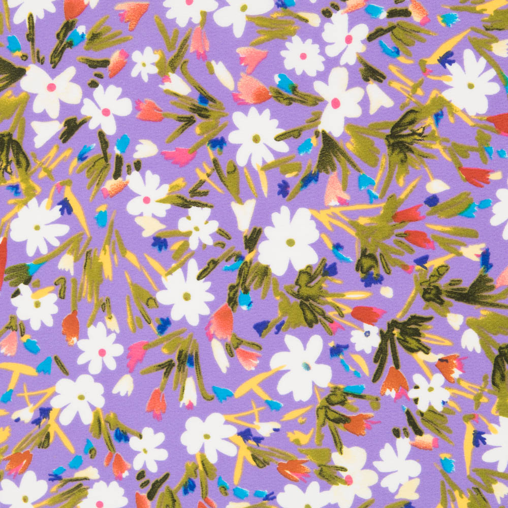 Crêpe Fleurs Sauvages Lavande - Ribes y Casals