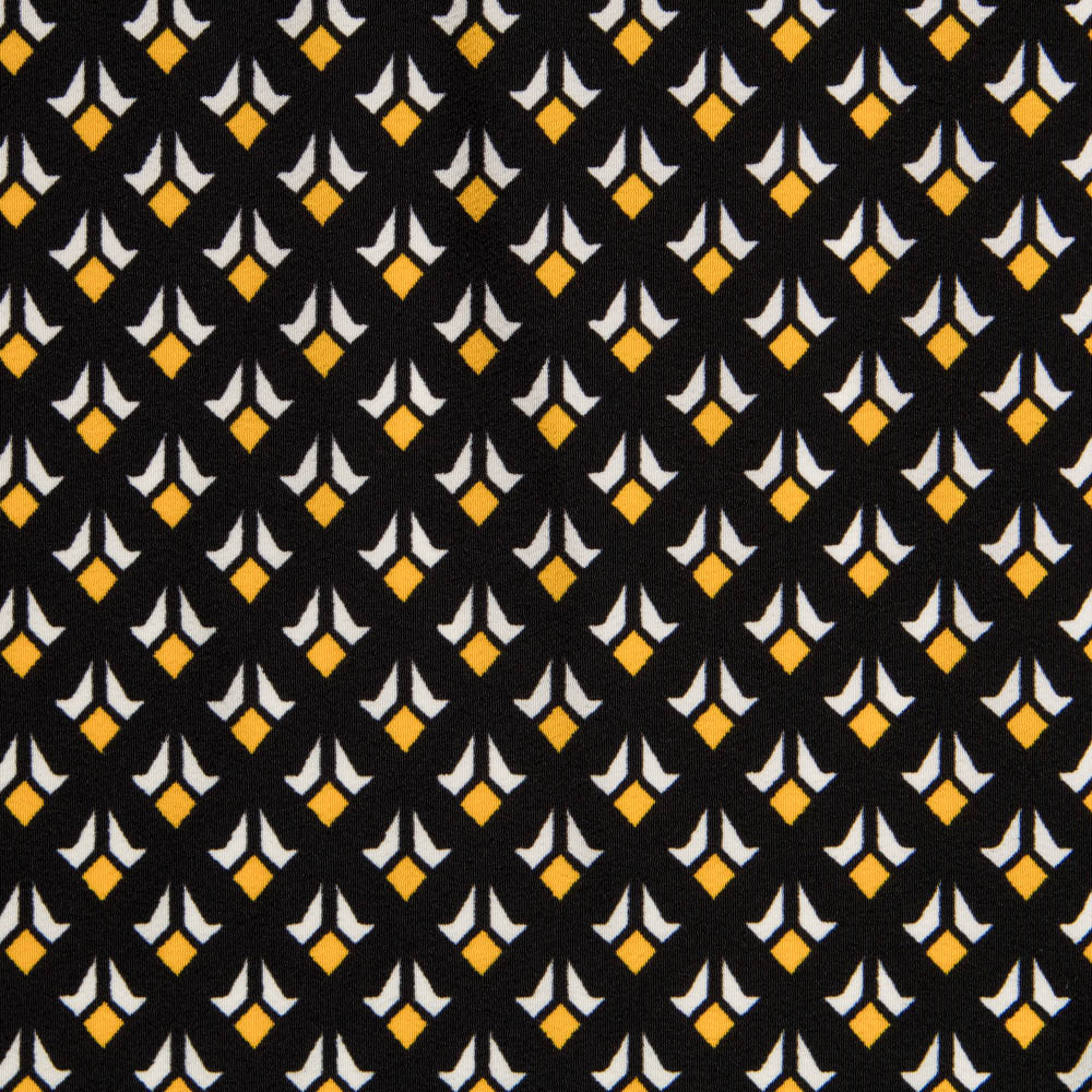 Crêpe Géométrique Blasons Jaune - Ribes y Casals