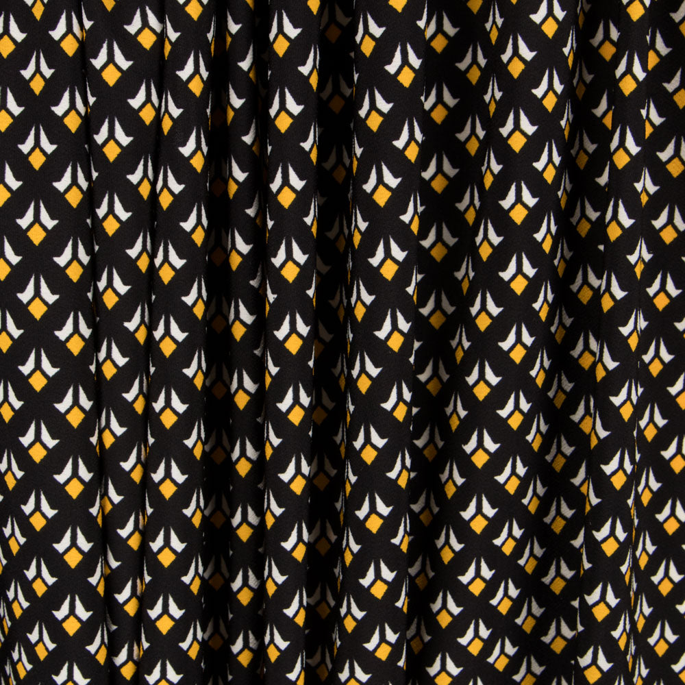 Crêpe Géométrique Blasons Jaune - Ribes y Casals