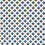 Crêpe Géométrique Blasons Bleu - Ribes y Casals