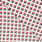 Crêpe Géométrique Blasons Rouge - Ribes y Casals