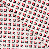 Crêpe Géométrique Blasons Rouge - Ribes y Casals