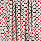 Crêpe Géométrique Blasons Rouge - Ribes y Casals