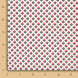 Crêpe Géométrique Blasons Rouge - Ribes y Casals