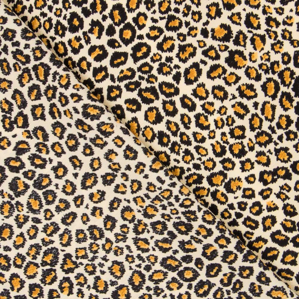 Crêpe Léopard Écru - Ribes y Casals