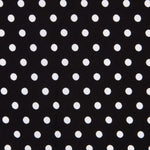 Crêpe Pois Blancs Fond Noir - Ribes y Casals