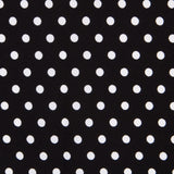 Crêpe Pois Blancs Fond Noir - Ribes y Casals