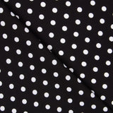 Crêpe Pois Blancs Fond Noir - Ribes y Casals