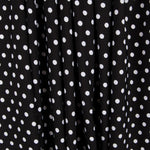 Crêpe Pois Blancs Fond Noir - Ribes y Casals