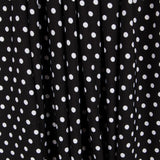 Crêpe Pois Blancs Fond Noir - Ribes y Casals