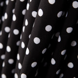 Crêpe Pois Blancs Fond Noir - Ribes y Casals