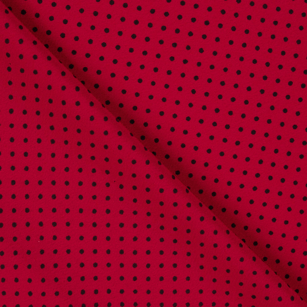 Crêpe Mini Pois Grenat - Ribes y Casals