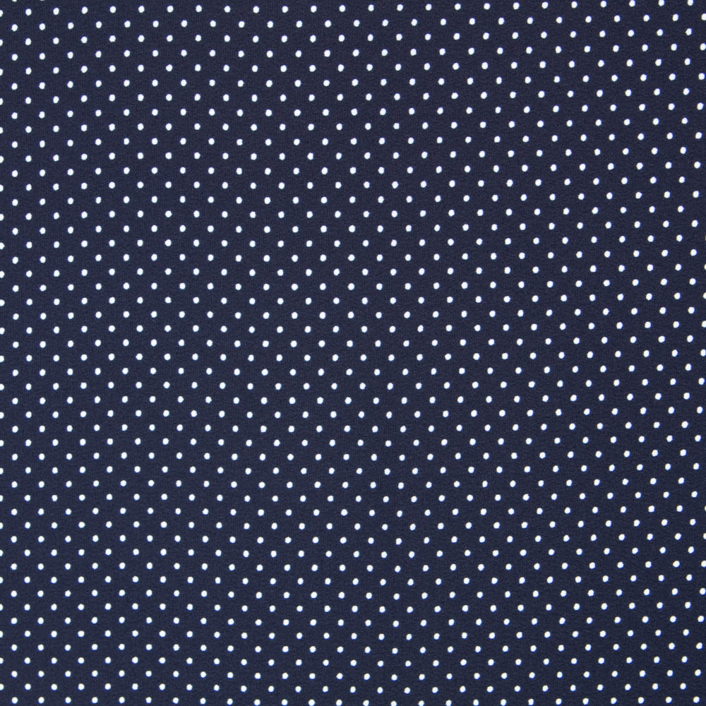 Crêpe Mini Pois Bleu Marine - Ribes y Casals