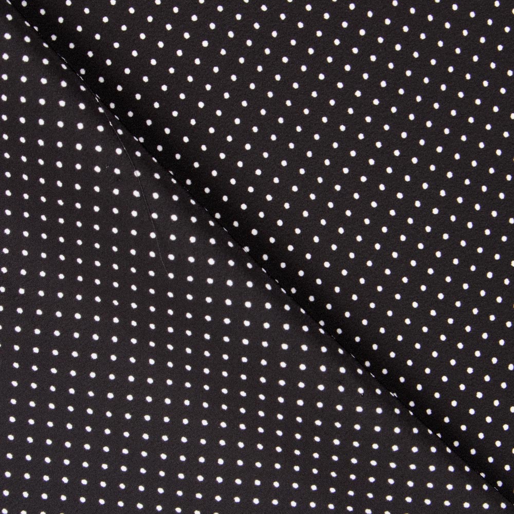 Crêpe Mini Pois Noir - Ribes y Casals