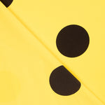 Crêpe Pois Noir 55 Mm Jaune - Ribes y Casals