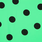 Crêpe Pois Noir 55mm Mint - Ribes y Casals