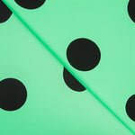 Crêpe Pois Noir 55mm Mint - Ribes y Casals