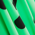 Crêpe Pois Noir 55mm Mint - Ribes y Casals