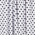 Crêpe Pois Noir Fond Blanc - Ribes y Casals