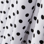 Crêpe Pois Noir Fond Blanc - Ribes y Casals
