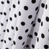 Crêpe Pois Noir Fond Blanc - Ribes y Casals
