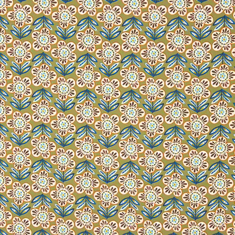 Crêpe Polyester Marguerites Vintage - Ribes y Casals