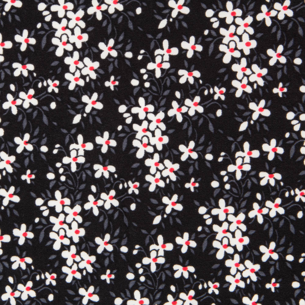 Crêpe Marguerites Noir - Ribes y Casals