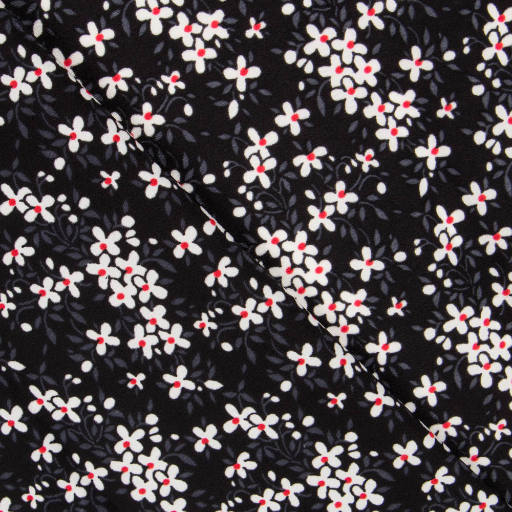 Crêpe Marguerites Noir - Ribes y Casals