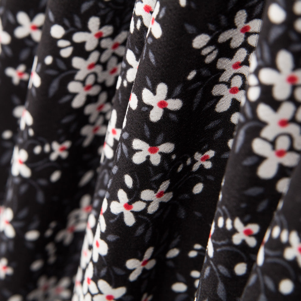 Crêpe Marguerites Noir - Ribes y Casals