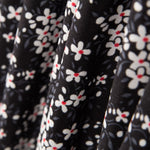 Crêpe Marguerites Noir - Ribes y Casals