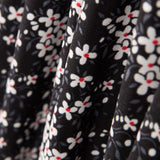 Crêpe Marguerites Noir - Ribes y Casals