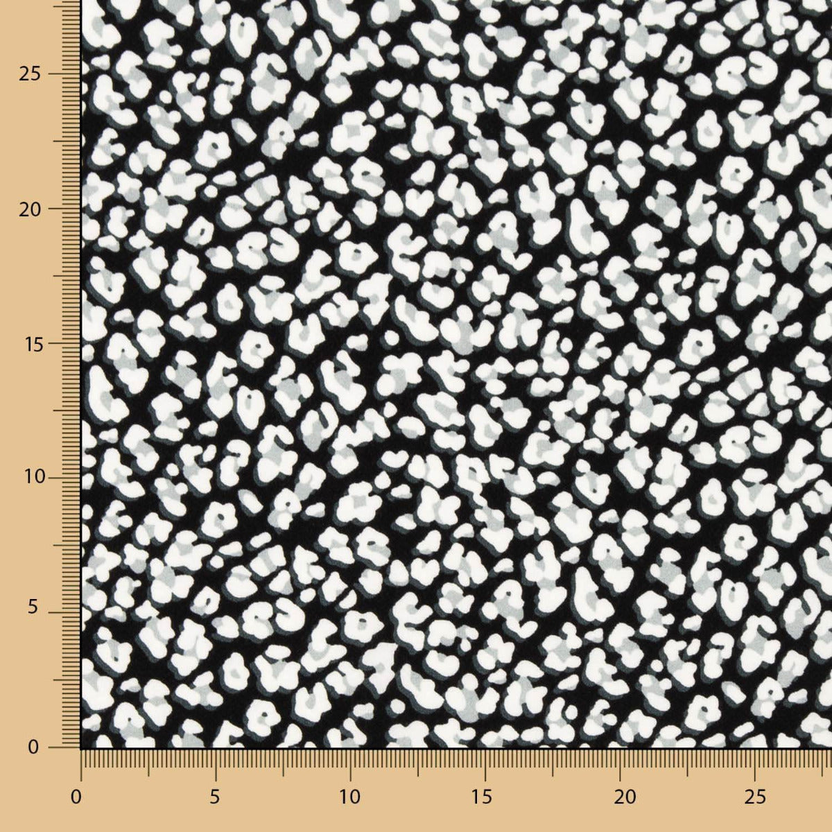 Crêpe Marrocain Léopard Gris - Ribes y Casals