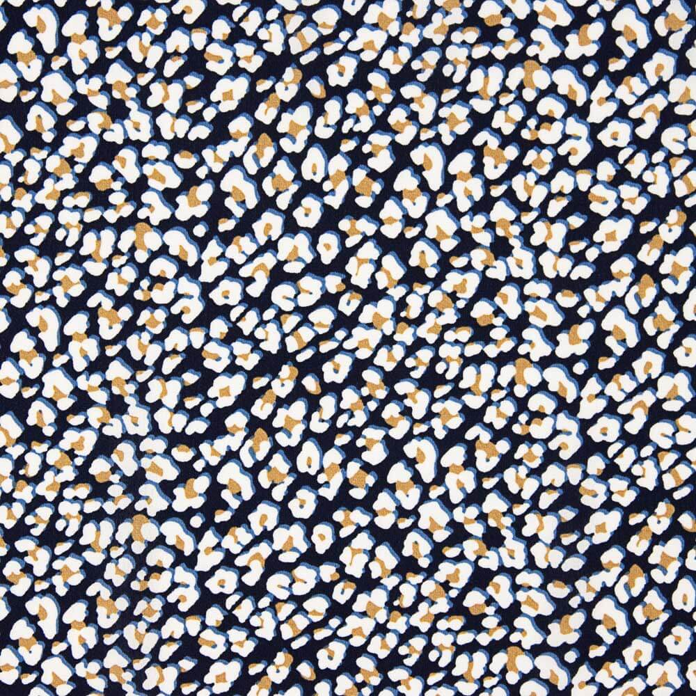 Crêpe Marrocain Léopard Ocre - Ribes y Casals