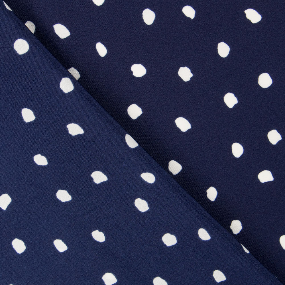 Crêpe Taches Bleu Nuit - Ribes y Casals