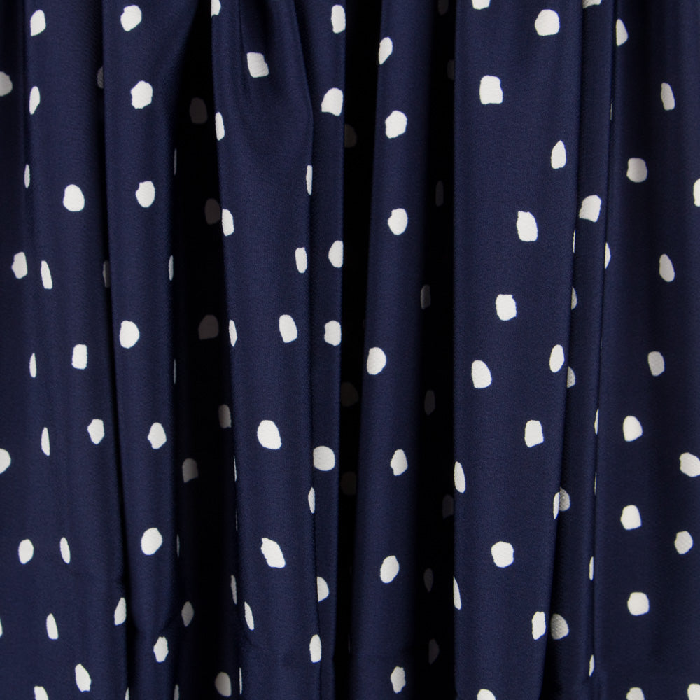 Crêpe Taches Bleu Nuit - Ribes y Casals